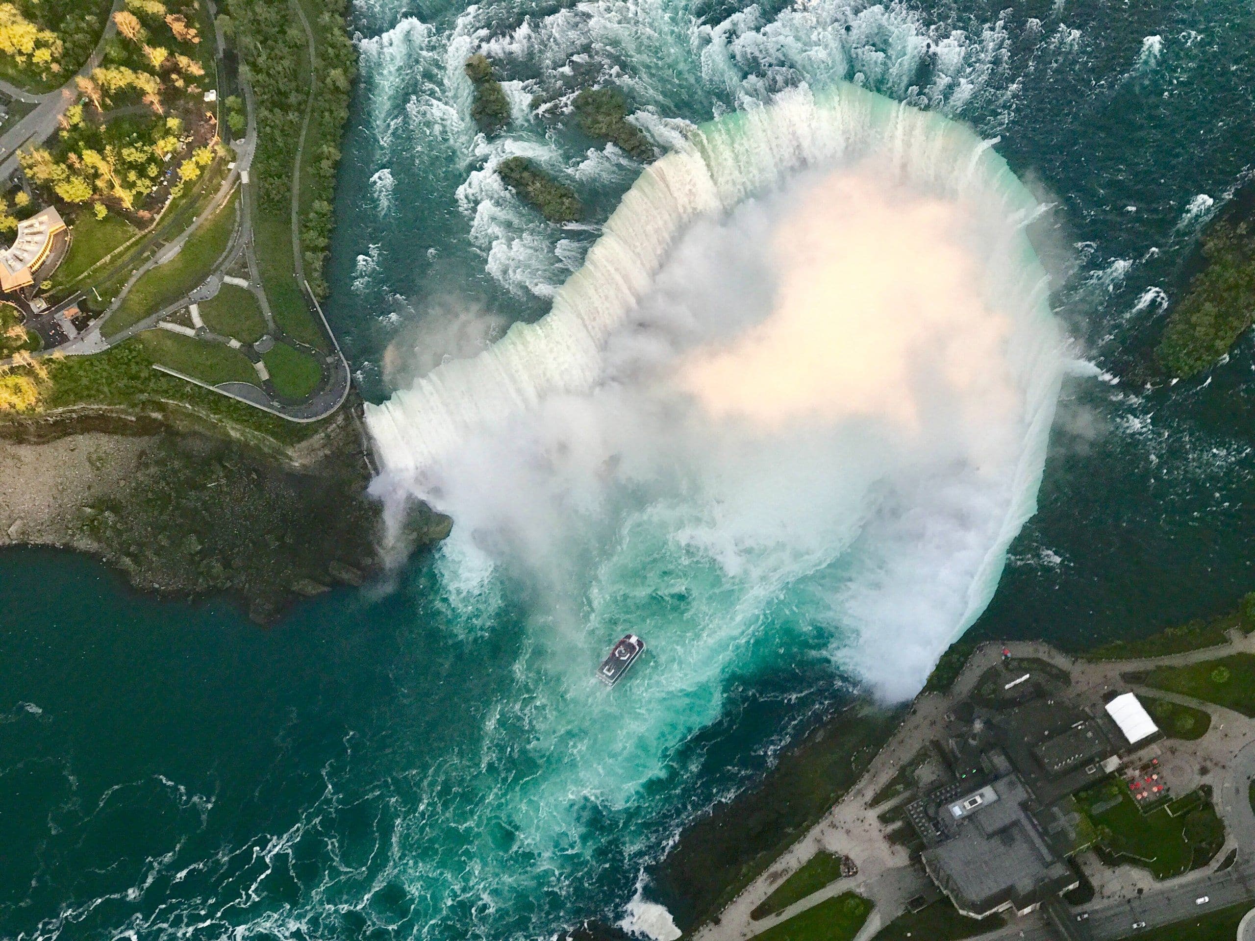 Aerial view of the Horseshoe Falls, Niagara Falls